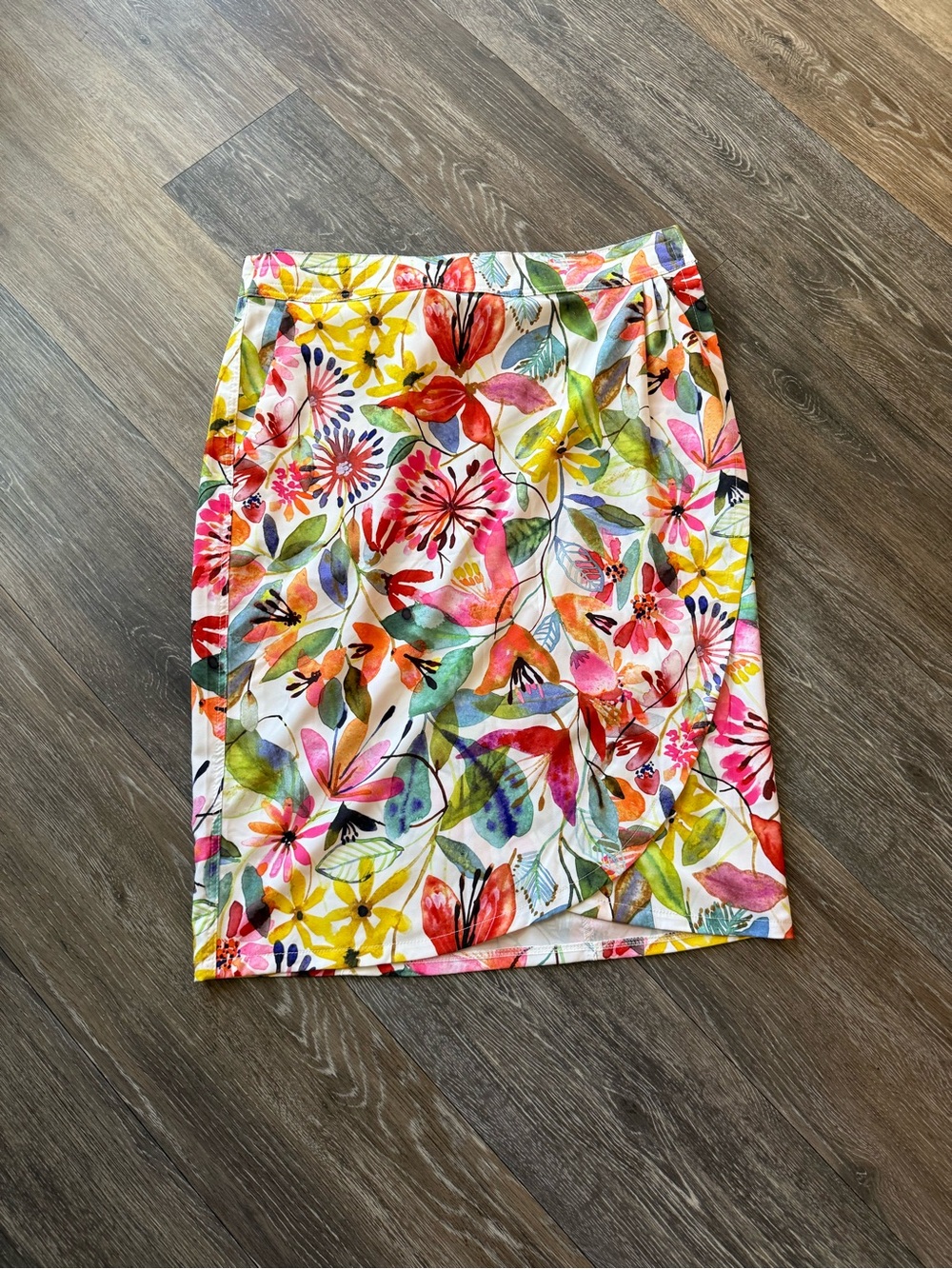 NEW RIP Skirt Hawaii Length 3 Wildflower Watercolor Pockets Quick Dry MEDIUM - Picture 3 of 14